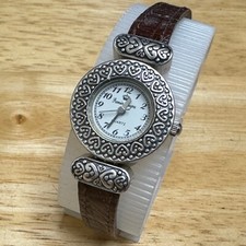 Relógio de quartzo feminino Premier Design prata ornamentado couro inversível nova bateria comprar usado  Enviando para Brazil