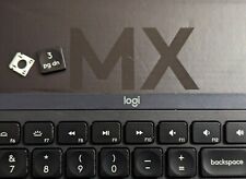 Teclado Logitech MX KEYS OEM TAPAS DE TECLAS DE REPUESTO Y BISAGRAS SOLO piezas negro segunda mano  Embacar hacia Argentina