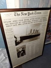 Titanic sinking artcle for sale  ROCHESTER