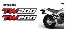 Tw200 swingarm decals for sale  Dallas