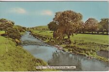 YORKSHIRE - El río desde Aire Bridge SILSDEN - RPPC de color, usado segunda mano  Embacar hacia Argentina