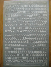Letraset lower case for sale  YORK