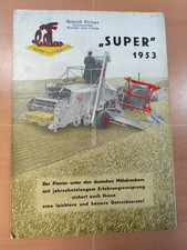Używany, CLAAS Super 1953 kombajn zbożowy brochure M2 na sprzedaż  Wysyłka do Poland