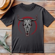 Cow skull shirt for sale  WEYMOUTH