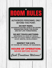 Room rules funny for sale  Warrenton