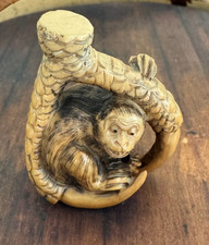 Vintage netsuke monkey for sale  Franklin