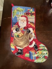 Needlepoint christmas stocking for sale  Dayton