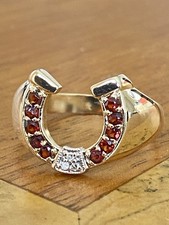 9ct gold garnet for sale  UK