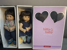 Bonecas American Girl gêmeas morenas Bitty Baby comprar usado  Enviando para Brazil