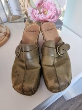 Clarks green leather for sale  ROCHDALE
