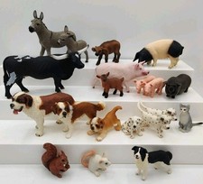 20 SCHLEICH ANIMAIS Fazenda Porco Búfalo Bezerro Burro Longhorn Dálmatas São Bernardo  comprar usado  Enviando para Brazil