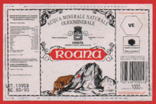 Etichetta acqua minerale usato  Bologna