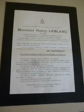 Ancien faire part d'occasion  France