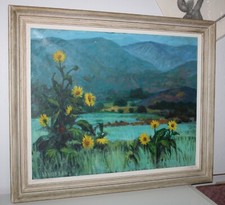 Sunflower oil painting for sale  Palm Desert