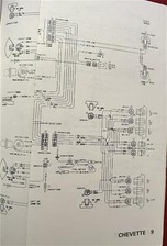 Usado, 1979 Chevy Chevette diagrama de fiação dobrável esquema elétrico fabricante de equipamento original Chevrolet comprar usado  Enviando para Brazil