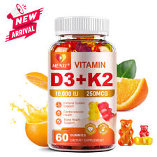 Usado, Gomas 60ct vitamina D3 K2 sabor laranja absorção máxima suporte ósseo comprar usado  Enviando para Brazil