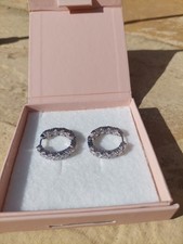 Diamonique glamour hoop for sale  UK