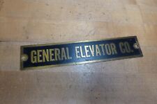 General elevator orig for sale  Flemington