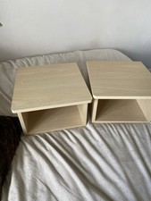 Pair bedside shelves for sale  PONTEFRACT