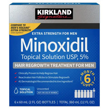 Kirkland Minoxidil 5% Tratamento de Crescimento Capilar AUTÊNTICO 100% Expira em 01/2027 comprar usado  Enviando para Brazil
