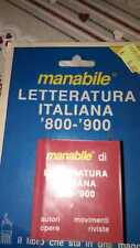 Manabile letteratura italiana usato  Fossombrone