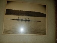 VINTAGE Antiguo 4 Hombres Marco de Madera para Remo con Pizarras de Madera en la Espalda  segunda mano  Embacar hacia Argentina