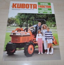 Kubota L2250 L2550 L2850 2WD 4WD Diesel Tractor Japońska broszura Broszura Broszura na sprzedaż  PL