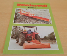 Dowdeswell graders leaflet for sale  TEWKESBURY