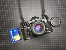 Usado, Canon A-1 + FD 50mm f/1.8 new, Set, 35mm analog film camera, kit, SLR comprar usado  Enviando para Brazil