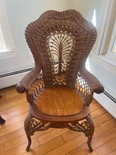 Eclectic rattan chair for sale  York