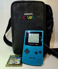 Nintendo Game Boy Color Teal (CGB‐001) + Super Mario Bros. Deluxe (GBA) e estojo, usado comprar usado  Enviando para Brazil