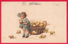 Illustratore bambina pulcini usato  Fossano