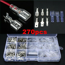 270tlg Terminales de Cable Surtido Caja Auto Coche Conector Eléctrico Plano Kit comprar usado  Enviando para Brazil