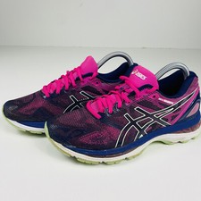 Tênis de corrida Asics feminino gel Nimbus 19 rosa T750N cano baixo com cadarço 8M comprar usado  Enviando para Brazil