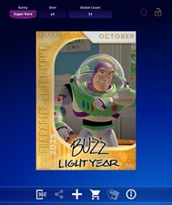 Topps Disney COTM PERSONAGEM MÊS OUTUBRO ASSINATURA EVENTO BUZZ LIGHTYEAR #2, usado comprar usado  Enviando para Brazil