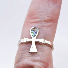 Silver ankh ring for sale  EDINBURGH