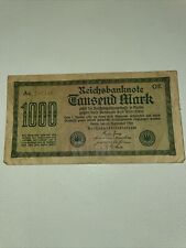 Deutsche reichsbanknote 1000 gebraucht kaufen  München