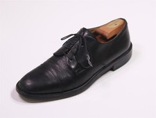 Usado, Sapato Oxford Polo Ralph Lauren Masculino Feito na Itália Preto Captoe Couro 9,5 D comprar usado  Enviando para Brazil