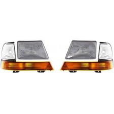Conjunto de faróis para 1998-2000 Ford Ranger lado esquerdo e direito com luzes de canto comprar usado  Enviando para Brazil