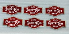 Placa de publicidade esmalte porcelana cerveja Country Club 6 peças, usado comprar usado  Enviando para Brazil