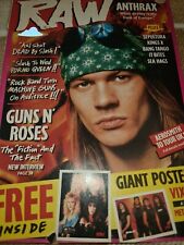 Vintage AXL ROSE GUNS N ROSES 1 PAGE A4 POSTER RAW MAGAZINE CLIPPING  comprar usado  Enviando para Brazil