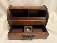 Antique oak tambour d'occasion  Expédié en Belgium