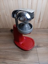  Espremedor de frutas cítricas vintage Juice King JK-54 manivela esmalte vermelho cromado comprar usado  Enviando para Brazil