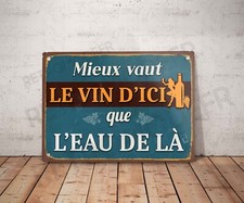 Plaque métal vintage d'occasion  Mer