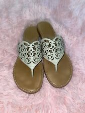 Sandália flip flop Brighton Ariana couro marfim 11m.  Laser em forma de coração comprar usado  Enviando para Brazil