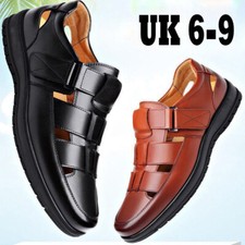 Men leather sandals for sale  REDRUTH