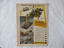 Retroescavadeira 1957 Massey Ferguson MF Davis impressão AD 11x8" comprar usado  Enviando para Brazil
