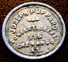 VINTAGE BINHAMTON NY BOM PARA 5C NA CONFEITARIA JOSEPH PUPPARO 316 CHENANGO ST comprar usado  Enviando para Brazil