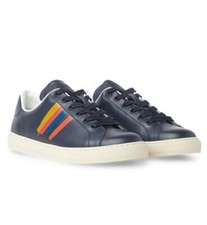 Tênis Paul Smith Hansen listrado de tinta azul marinho Reino Unido 8 UE 42 RRP £285 novo comprar usado  Enviando para Brazil