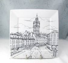 222 Quinto (PTS) CITY SCENES PRETO E BRANCO Prato de Jantar Quadrado "Londres" comprar usado  Enviando para Brazil